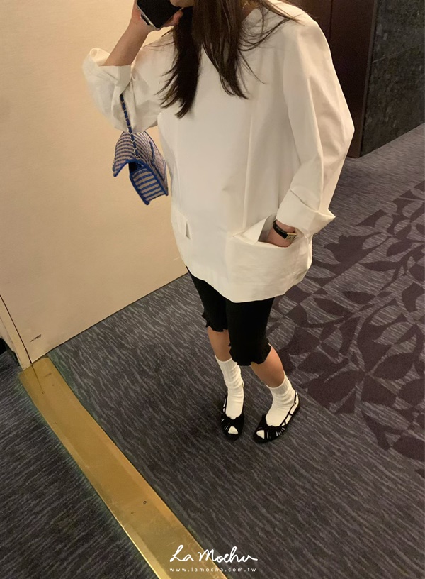 泡泡布荷葉卡布里褲